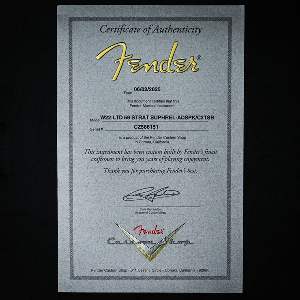 Fender Custom Shop Limited Edition '59 Stratocaster Super Heavy Relic- Aged Dirty Shell Pink/ Chocolate 3 Tone Sunburst 2025 (CZ586151)