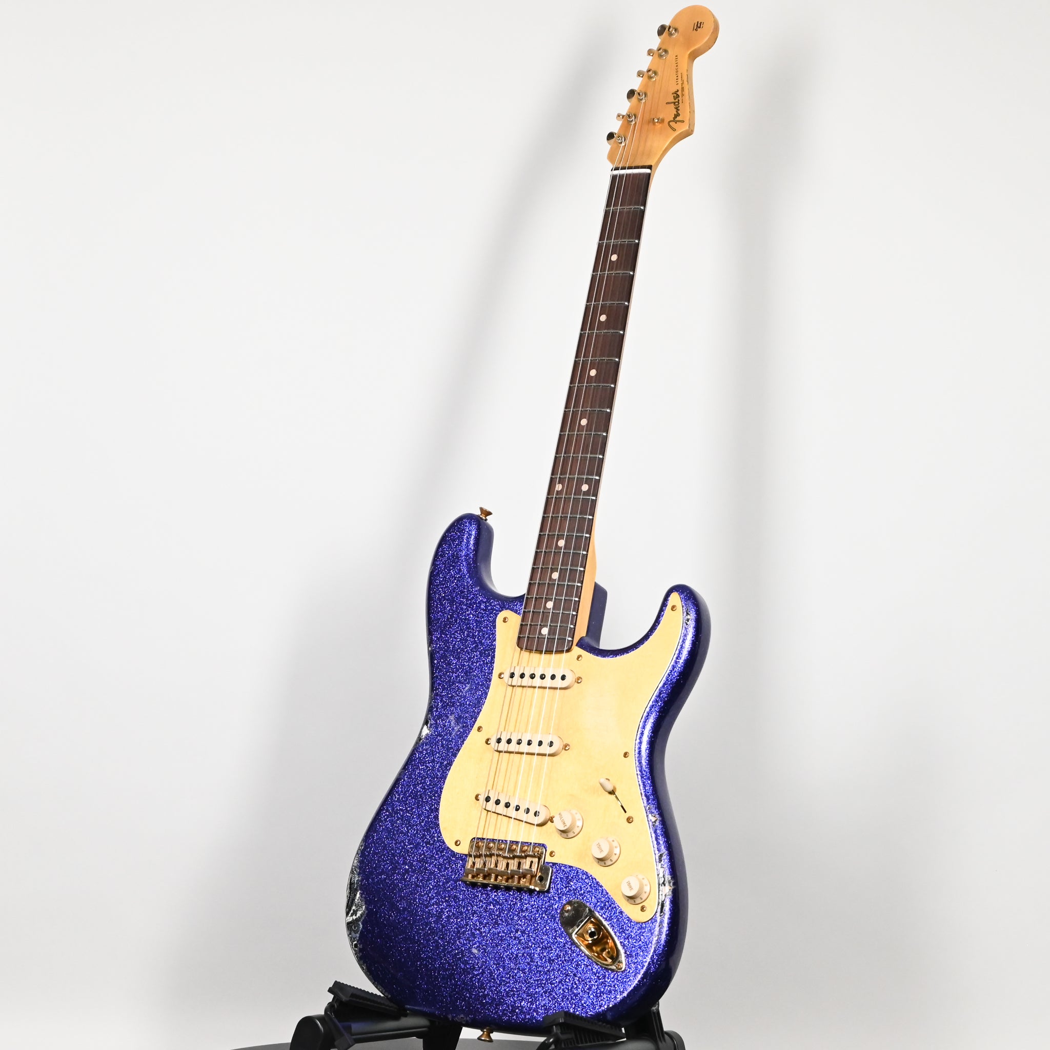 Fender Custom Shop 1962 Stratocaster w/ Gold Hardware Heavy Relic- Purple Sparkle / Black Paisley 2026 (R130318)