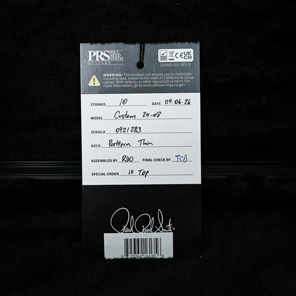PRS Custom 24-08 w/ 10-Top Electric Guitar- Custom Color 2026 (0421283)