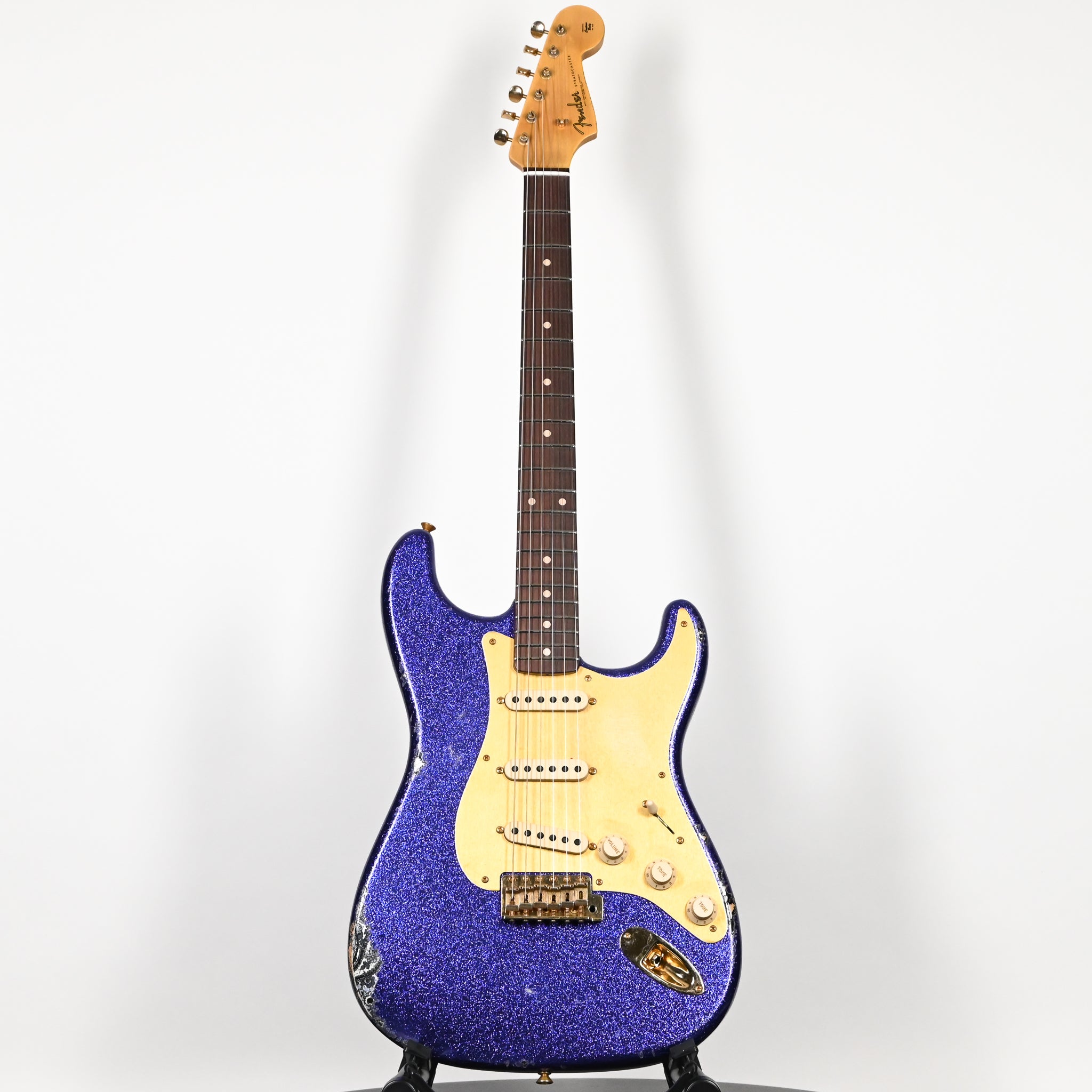Fender Custom Shop 1962 Stratocaster w/ Gold Hardware Heavy Relic- Purple Sparkle / Black Paisley 2026 (R130318)