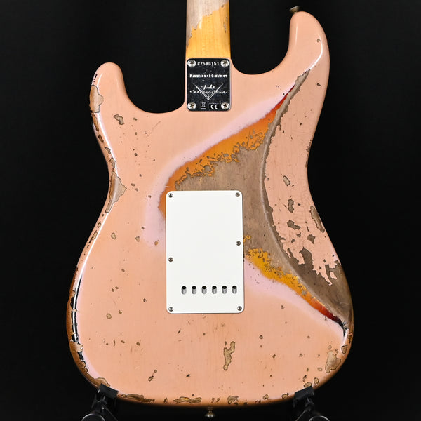 Fender Custom Shop Limited Edition '59 Stratocaster Super Heavy Relic- Aged Dirty Shell Pink/ Chocolate 3 Tone Sunburst 2025 (CZ586151)