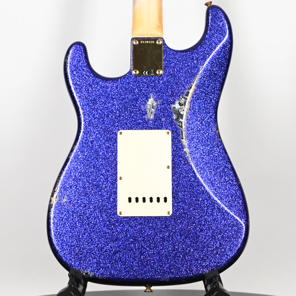 Fender Custom Shop 1962 Stratocaster w/ Gold Hardware Heavy Relic- Purple Sparkle / Black Paisley 2026 (R130318)