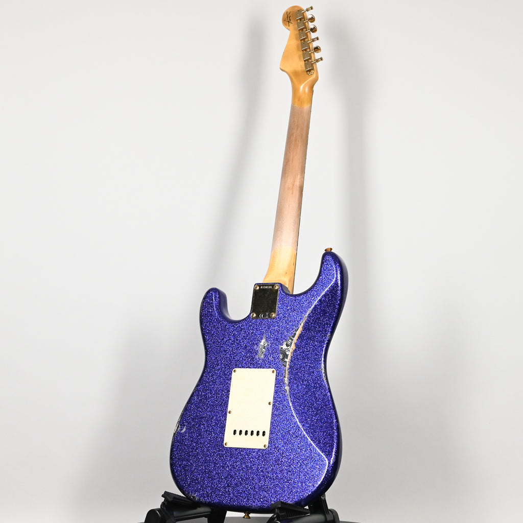 Fender Custom Shop 1962 Stratocaster w/ Gold Hardware Heavy Relic- Purple Sparkle / Black Paisley 2026 (R130318)