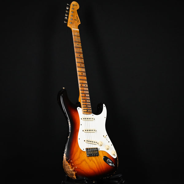 Fender Custom Shop Limited Edition Red Hot Hard Tail Stratocaster Heavy Relic- Faded Aged Chocolate 3 Tone Sunburst 2024 (CZ581284)