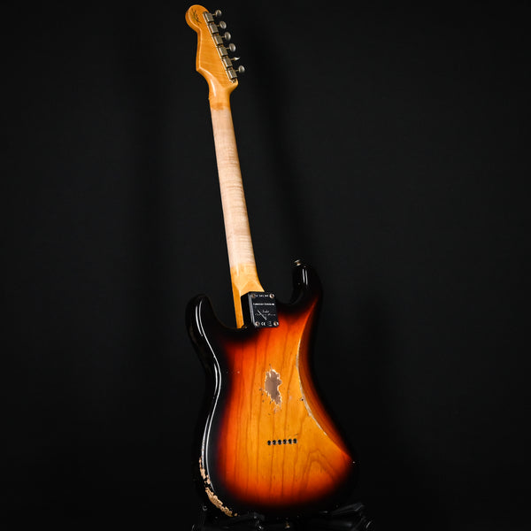 Fender Custom Shop Limited Edition Red Hot Hard Tail Stratocaster Heavy Relic- Faded Aged Chocolate 3 Tone Sunburst 2024 (CZ581284)