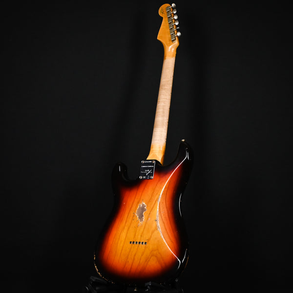 Fender Custom Shop Limited Edition Red Hot Hard Tail Stratocaster Heavy Relic- Faded Aged Chocolate 3 Tone Sunburst 2024 (CZ581284)