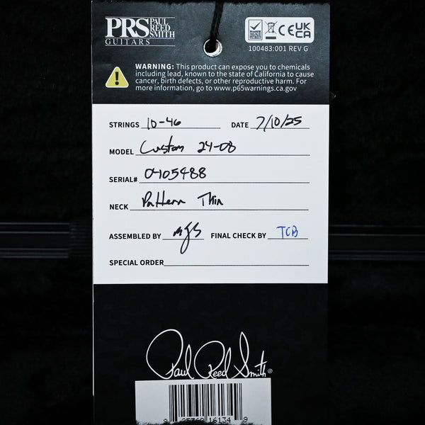 PRS Custom 24-08 Electric Guitar- Custom Color 2025 (0405988)