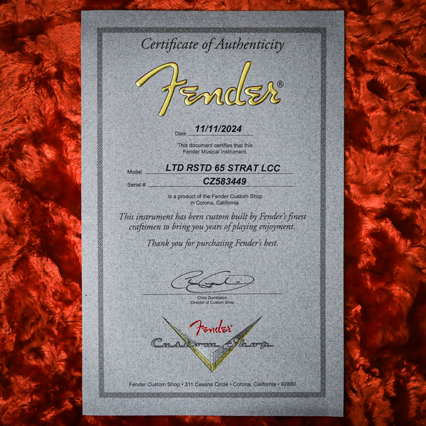 Fender Custom Shop Limited Edition Roasted '65 Stratocaster Deluxe Closet Classic- Aged Black 2024 (CZ583449)