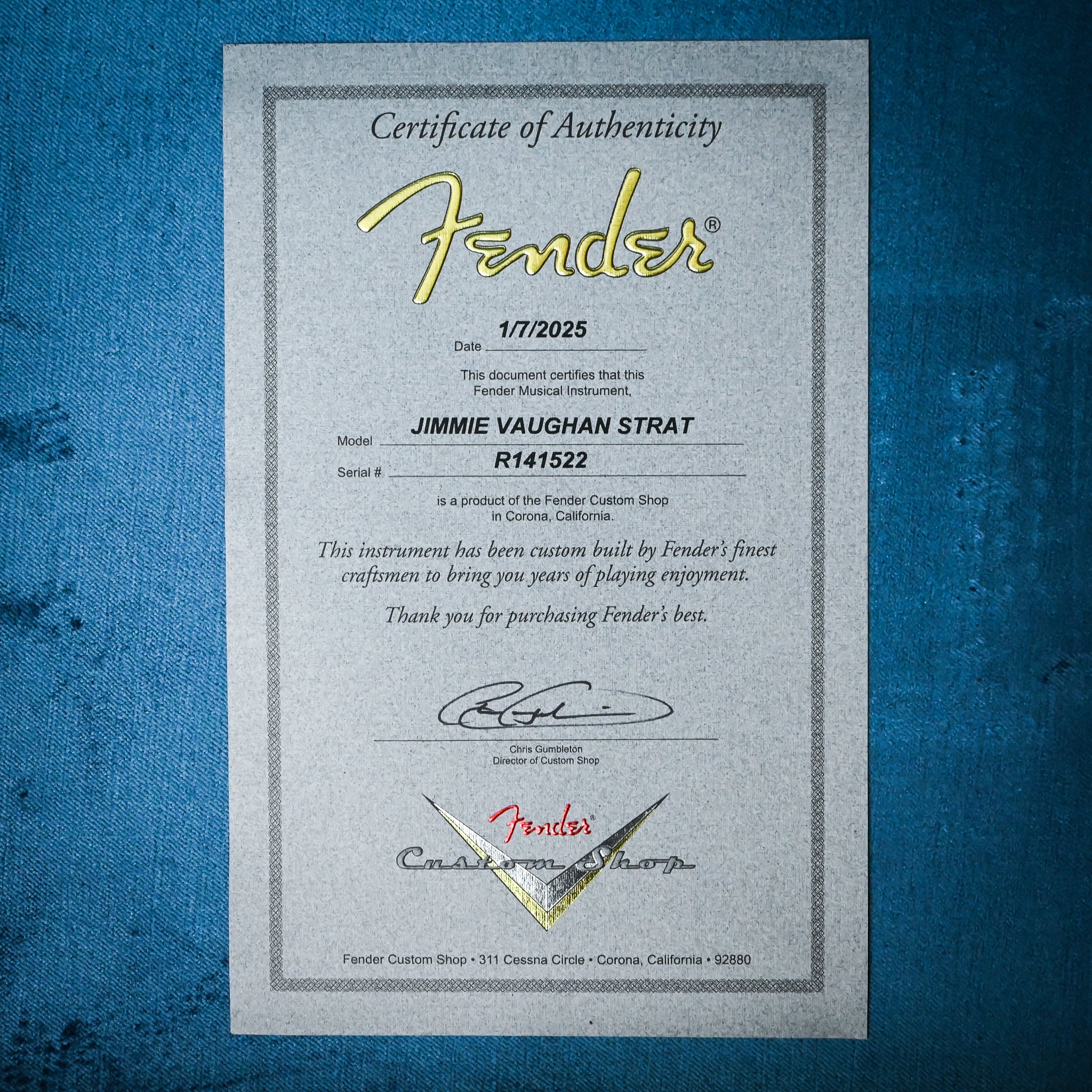Fender Custom Shop Jimmie Vaughan Stratocaster Deluxe Closet Classic- Wide Fade 2 Color Sunburst 2025 (R141522)