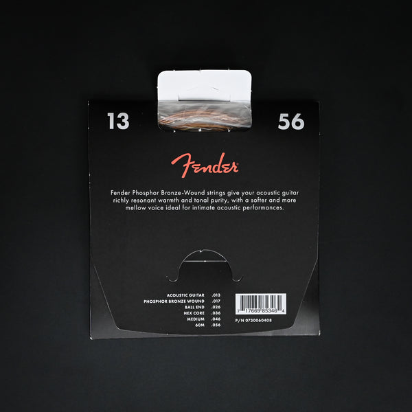 Fender Phosphor Bronze Acoustic Guitar Strings 13-56