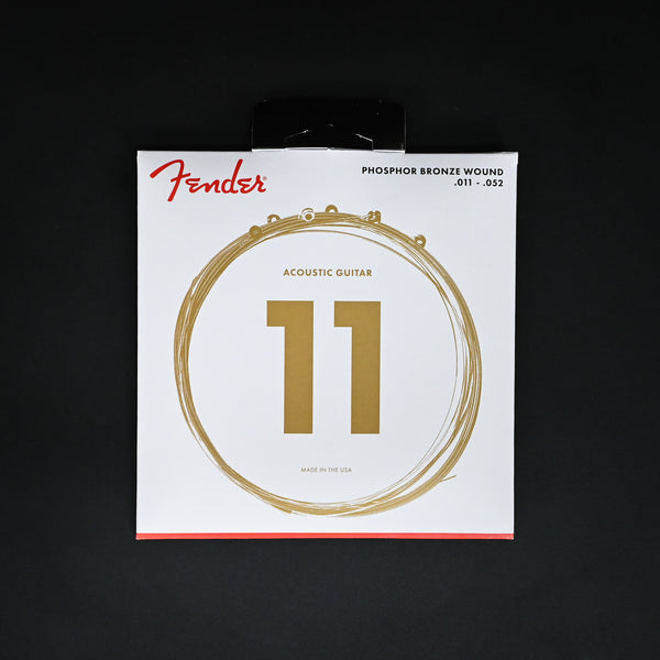 Fender Phosphor Bronze Acoustic Guitar Strings 11-52