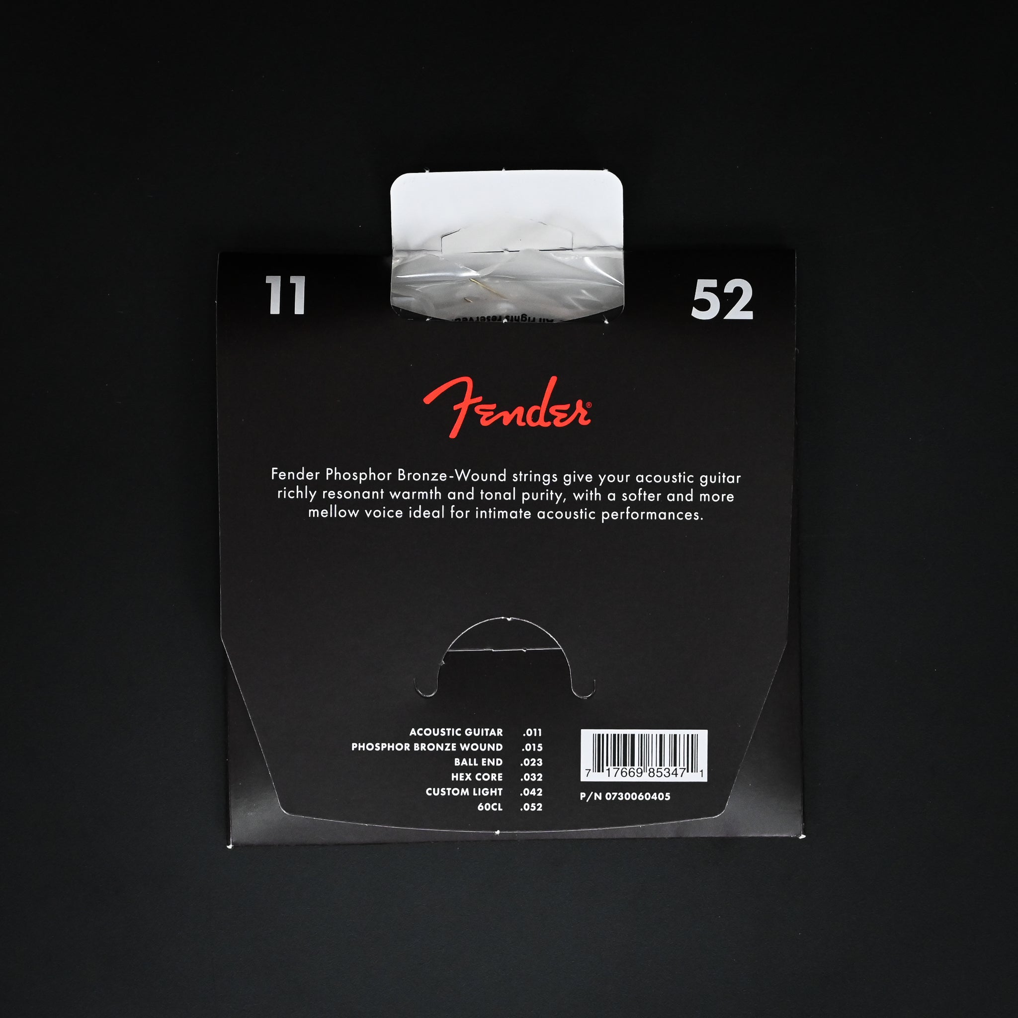 Fender Phosphor Bronze Acoustic Guitar Strings 11-52