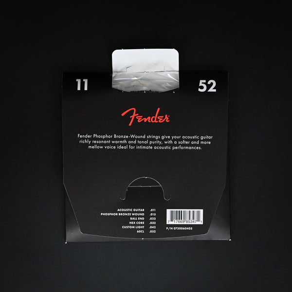 Fender Phosphor Bronze Acoustic Guitar Strings 11-52