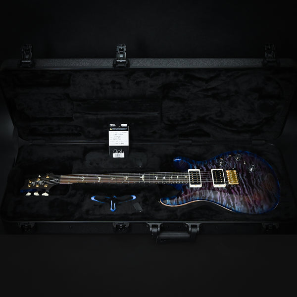 PRS Custom 24 Piezo Wood Library w/ 10-Top, Brazilian Rosewood, & DMO Pickups- Violet Blue Burst 2025 (0409883)