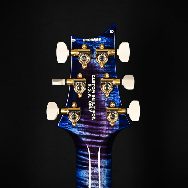 PRS Custom 24 Piezo Wood Library w/ 10-Top, Brazilian Rosewood, & DMO Pickups- Violet Blue Burst 2025 (0409883)