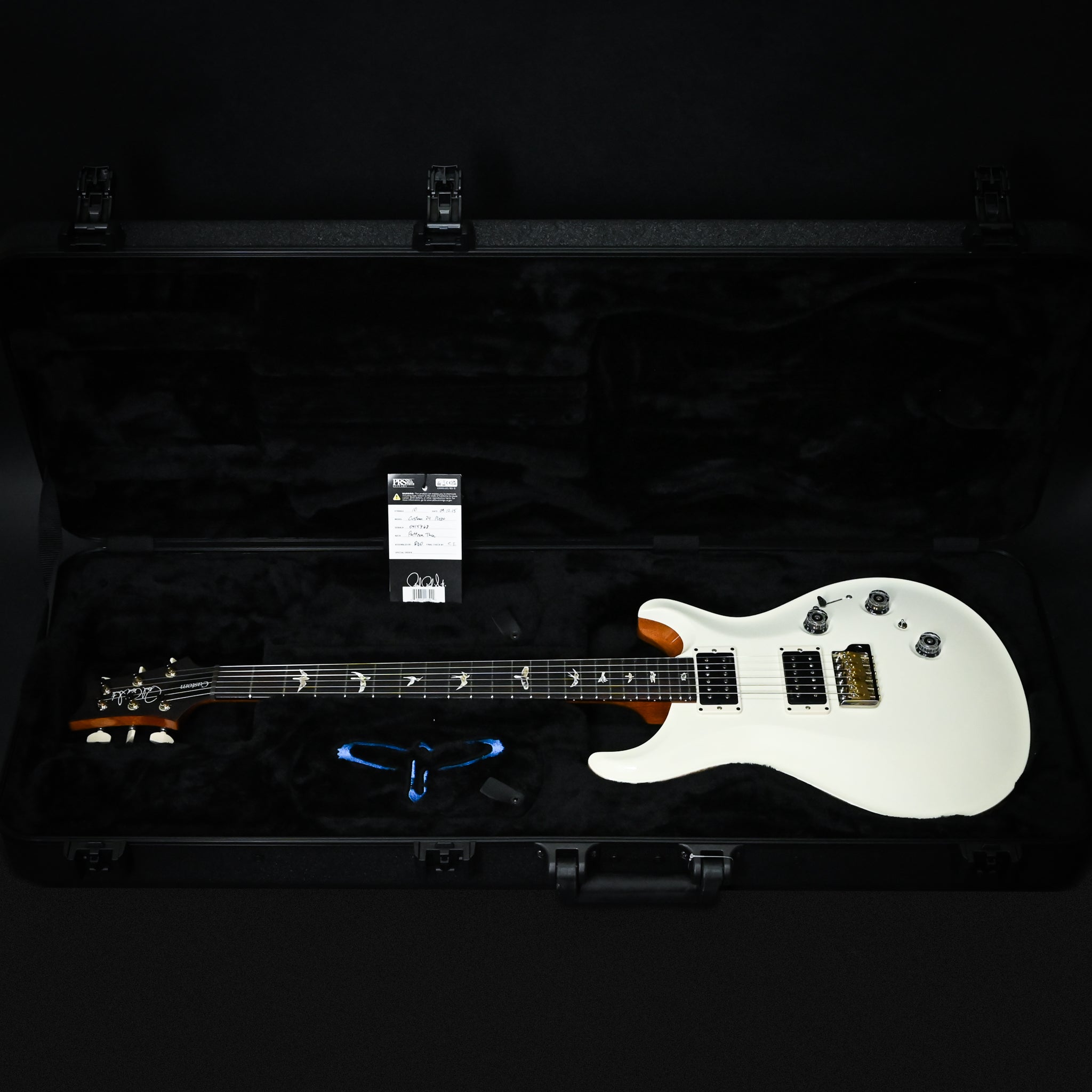 PRS Custom 24 Piezo w/ DMO Pickups Electric Guitar- Antique White Top (Natural Back) 2025 (0415768)
