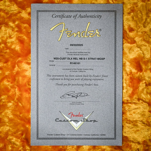 Fender Custom Shop Deluxe Stratocaster w/ Seymour Duncan SH4B Humbucker, Relic/ Closet Classic Hardware- Magenta Sparkle 2025 (R146161)