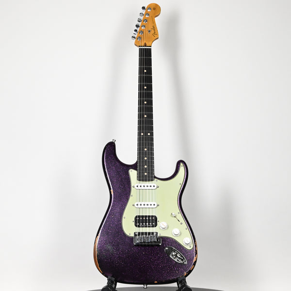 Fender Custom Shop Deluxe Stratocaster w/ Seymour Duncan SH4B Humbucker, Relic/ Closet Classic Hardware- Magenta Sparkle 2025 (R146161)