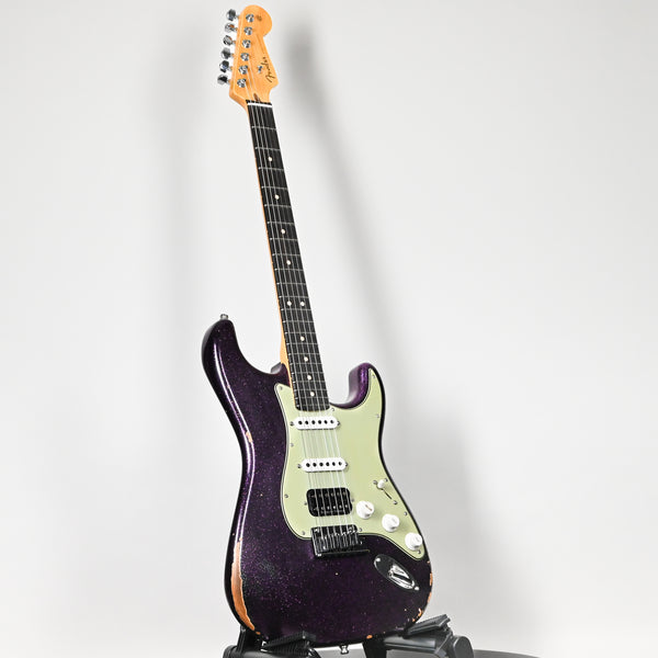 Fender Custom Shop Deluxe Stratocaster w/ Seymour Duncan SH4B Humbucker, Relic/ Closet Classic Hardware- Magenta Sparkle 2025 (R146161)