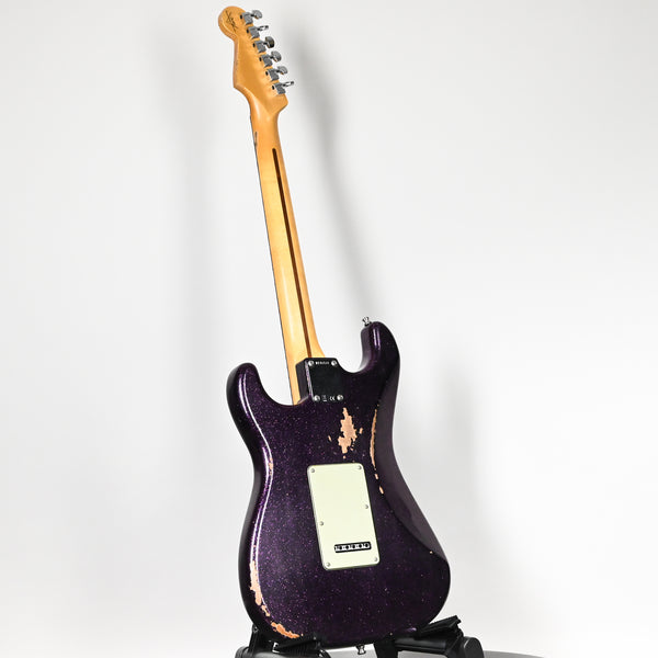 Fender Custom Shop Deluxe Stratocaster w/ Seymour Duncan SH4B Humbucker, Relic/ Closet Classic Hardware- Magenta Sparkle 2025 (R146161)