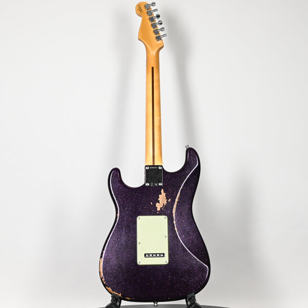 Fender Custom Shop Deluxe Stratocaster w/ Seymour Duncan SH4B Humbucker, Relic/ Closet Classic Hardware- Magenta Sparkle 2025 (R146161)