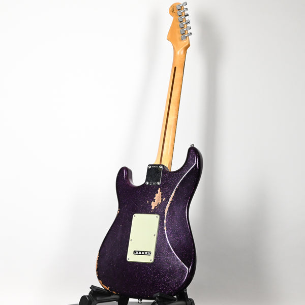 Fender Custom Shop Deluxe Stratocaster w/ Seymour Duncan SH4B Humbucker, Relic/ Closet Classic Hardware- Magenta Sparkle 2025 (R146161)
