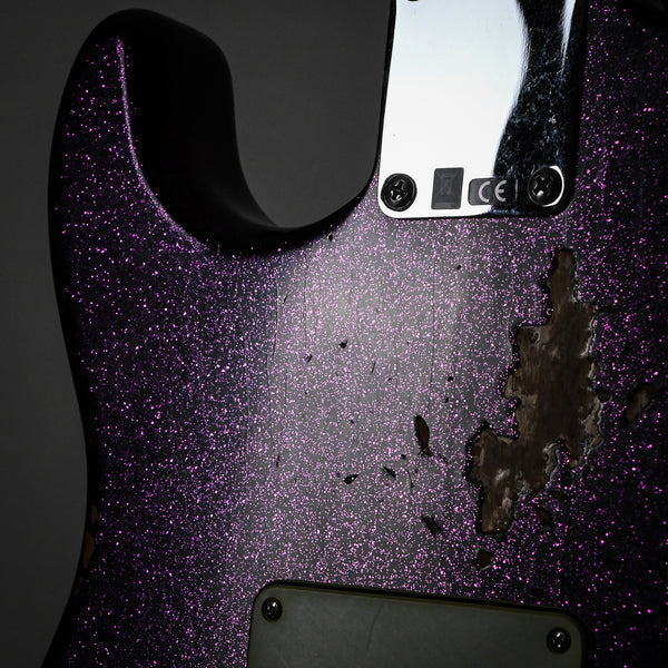 Fender Custom Shop Deluxe Stratocaster w/ Seymour Duncan SH4B Humbucker, Relic/ Closet Classic Hardware- Magenta Sparkle 2025 (R146161)