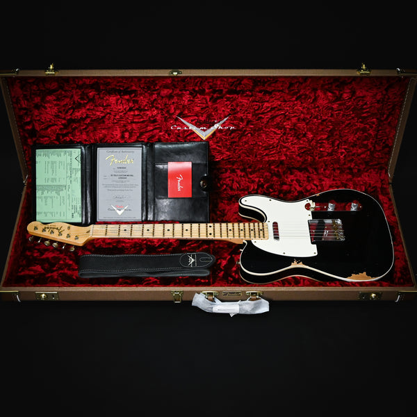 Fender Custom Shop '59 Telecaster Custom Relic- Aged Black 2024 (CZ552283)