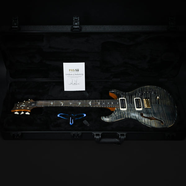PRS 40th Anniversary Custom 24-08 Semi-Hollow Limited Edition- Faded Whale Blue w/ Natural Back 2025 (0411136)