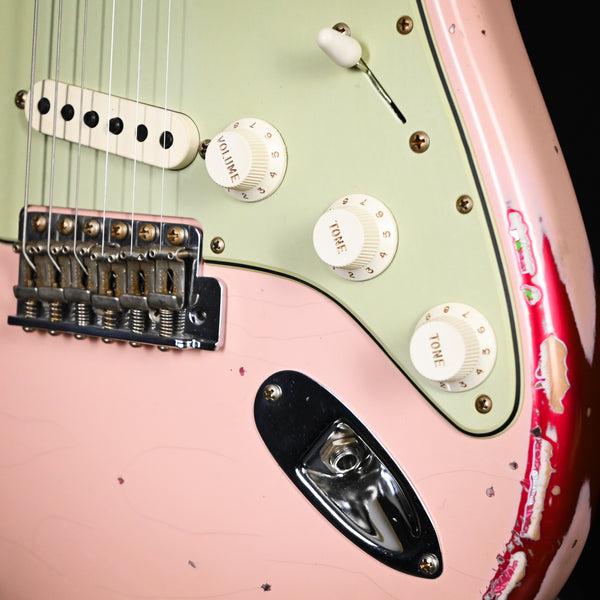 Fender Custom Shop 1962 Stratocaster Heavy Relic Aged Shell Pink / Pink Paisley Josefina Hand Wound Pickups 2024 (R135971 )