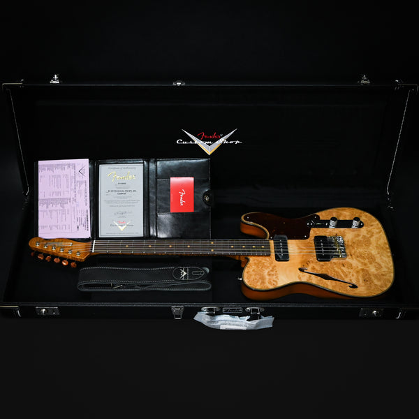 Fender Custom Shop Artisan Dual P90 Telecaster w/ Burl Maple Top, NOS- Aged Natural 2025 (CZ584720)