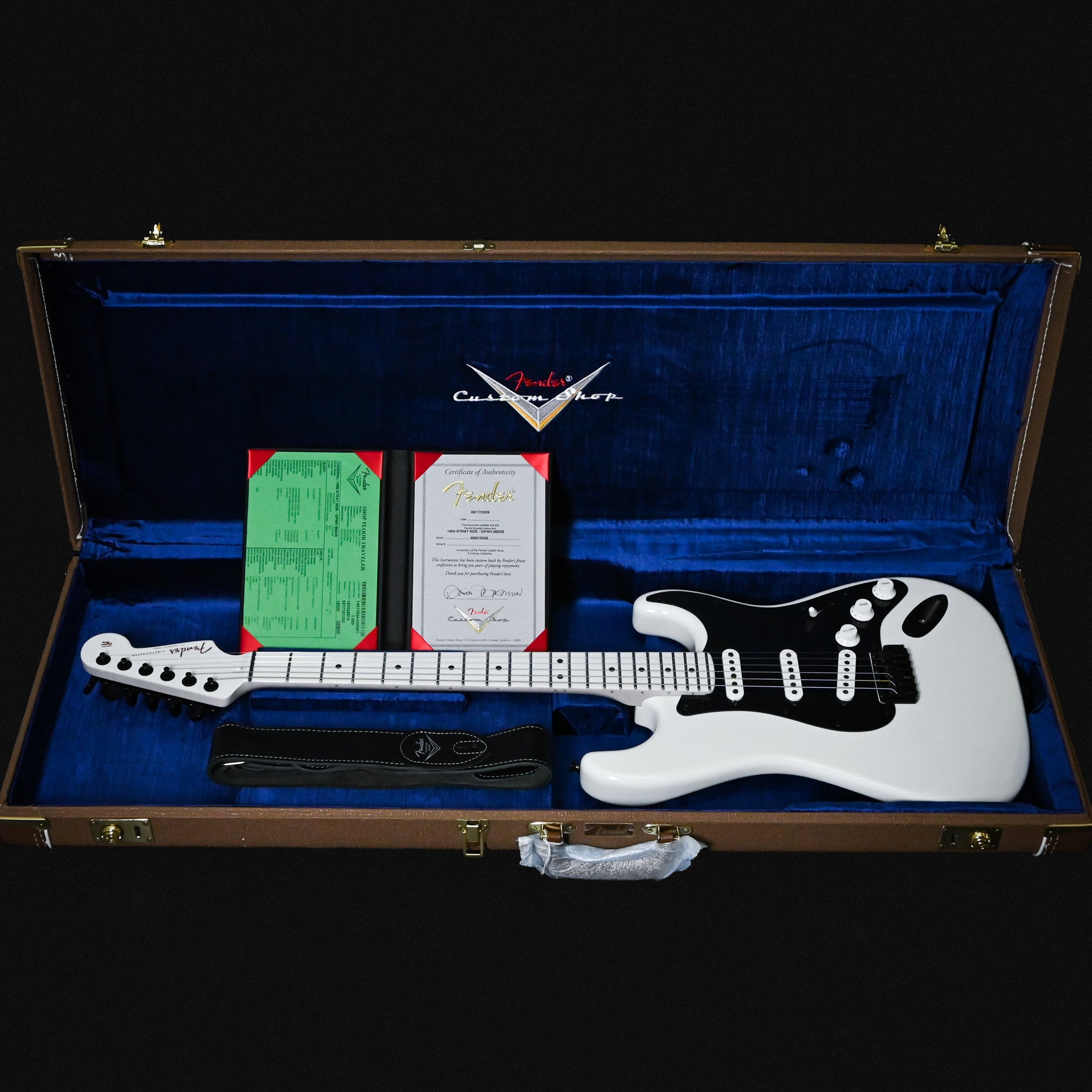 Fender Custom Shop Masterbuilt David Brown 1960 Stratocaster NOS- Porsche Grand Prix White 2026 (XN012026)