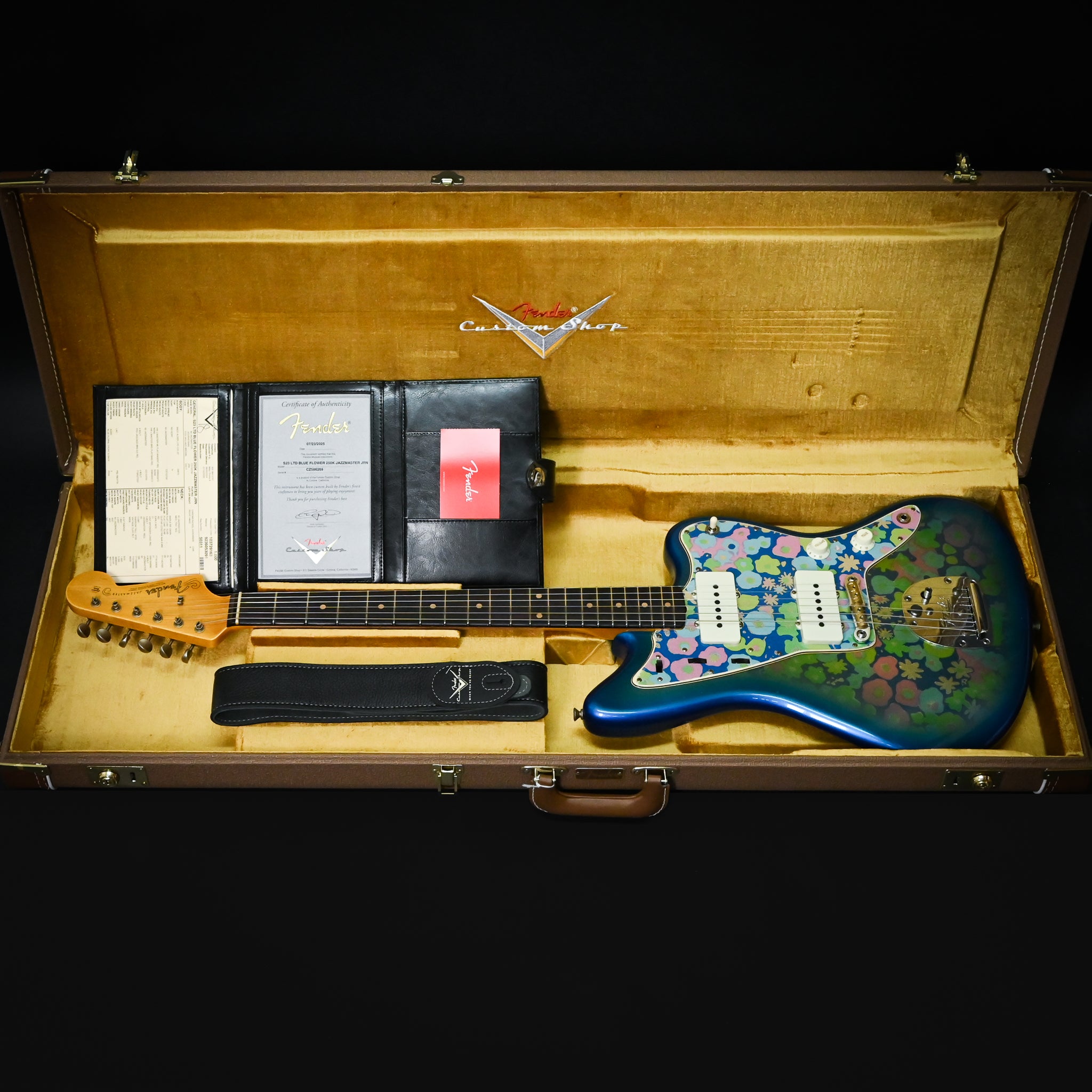 Fender Custom Shop Limited Edition Blue Flower 250K Jazzmaster Journeyman- Age Blue Flower 2025 (CZ586268)