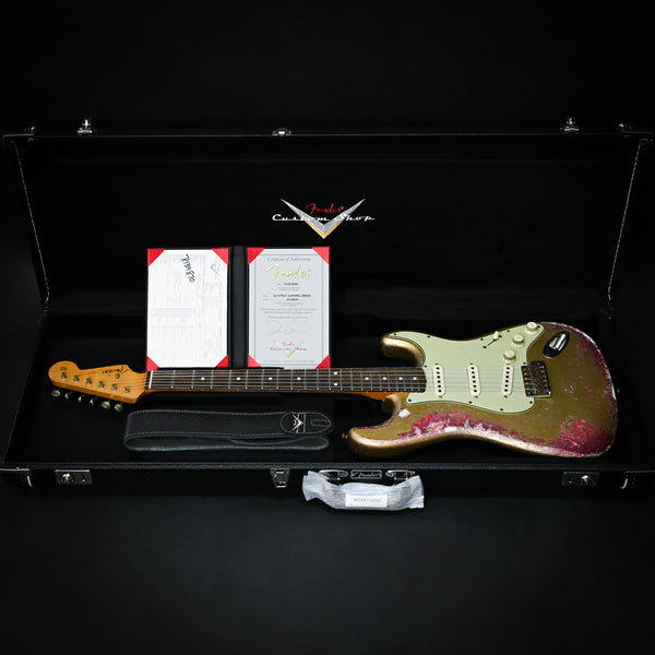 Fender Custom Shop Masterbuilt Dennis Galuszka 62' Stratocaster w/ Brazilian Rosewood Super Heavy Relic- Aztec Gold/Pink Paisley 2024 (R139870)