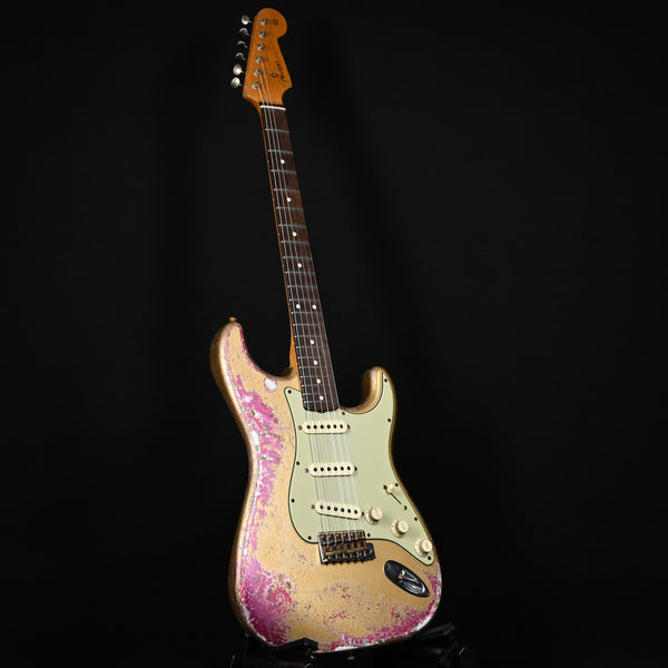 Fender Custom Shop Masterbuilt Dennis Galuszka 62' Stratocaster w/ Brazilian Rosewood Super Heavy Relic- Aztec Gold/Pink Paisley 2024 (R139870)