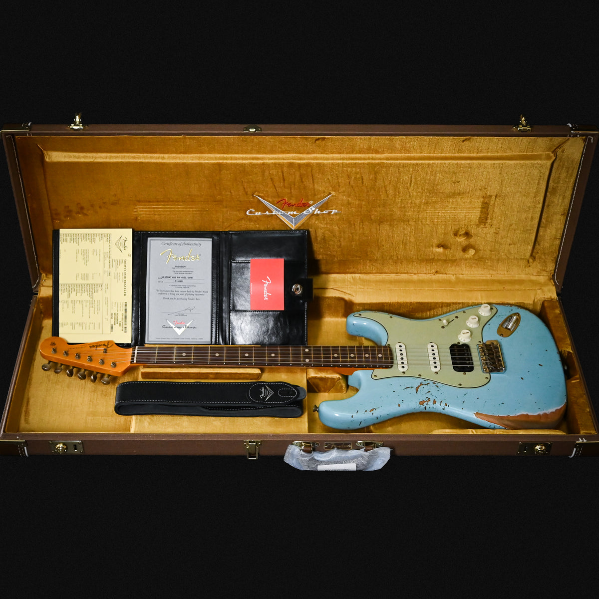 Fender Custom Shop '62 Stratocaster HSS w/ Alder Body, Heavy Relic- Daphne Blue 2026 (R150833)