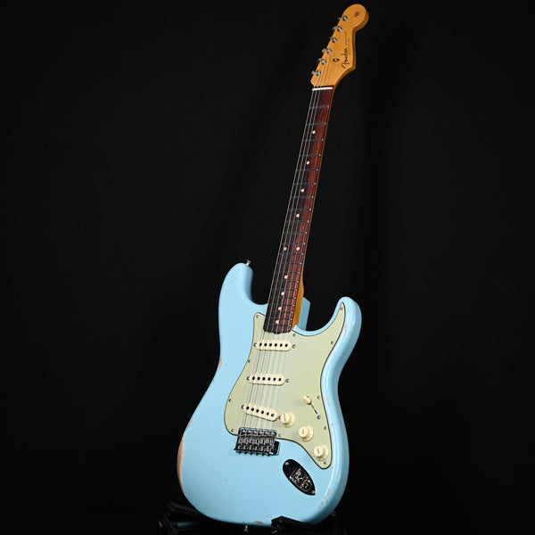 Fender Custom Shop Late-1962 Stratocaster Relic w/ Closet Classic Hardware- Faded Aged Daphne Blue 2025 (CZ588509)