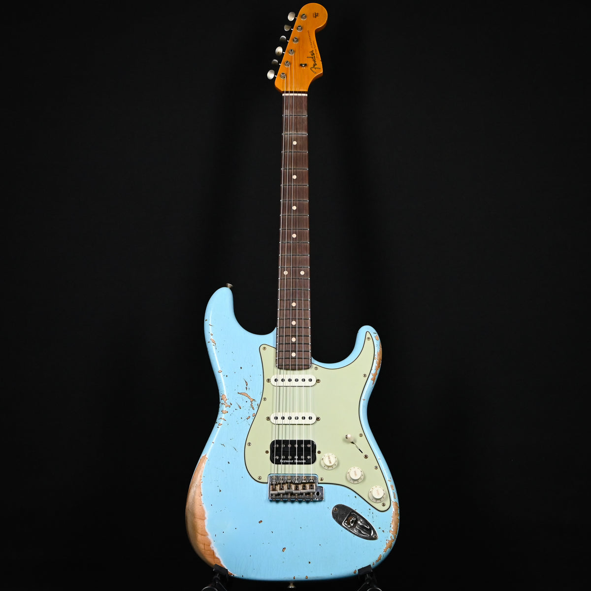 Fender Custom Shop '62 Stratocaster HSS w/ Alder Body, Heavy Relic- Daphne Blue 2026 (R150833)