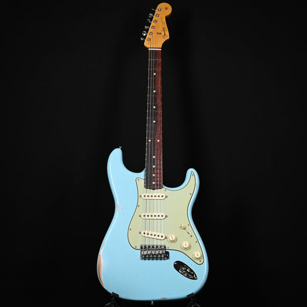 Fender Custom Shop Late-1962 Stratocaster Relic w/ Closet Classic Hardware- Faded Aged Daphne Blue 2025 (CZ588509)
