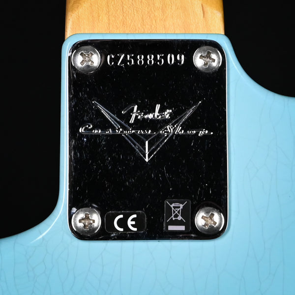 Fender Custom Shop Late-1962 Stratocaster Relic w/ Closet Classic Hardware- Faded Aged Daphne Blue 2025 (CZ588509)