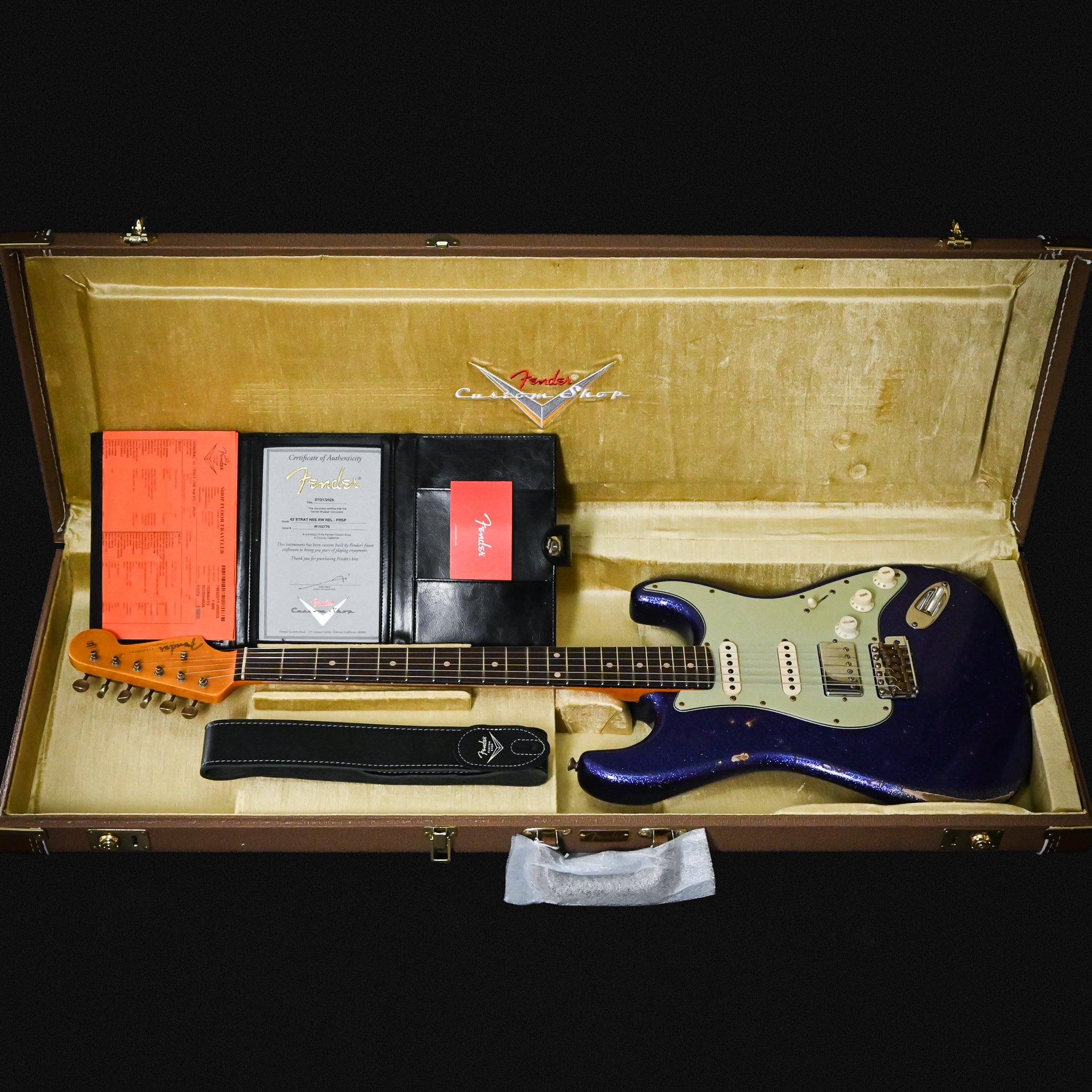 Fender Custom Shop '62 Stratocaster HSS Relic- Purple Sparkle 2026 (R150776)