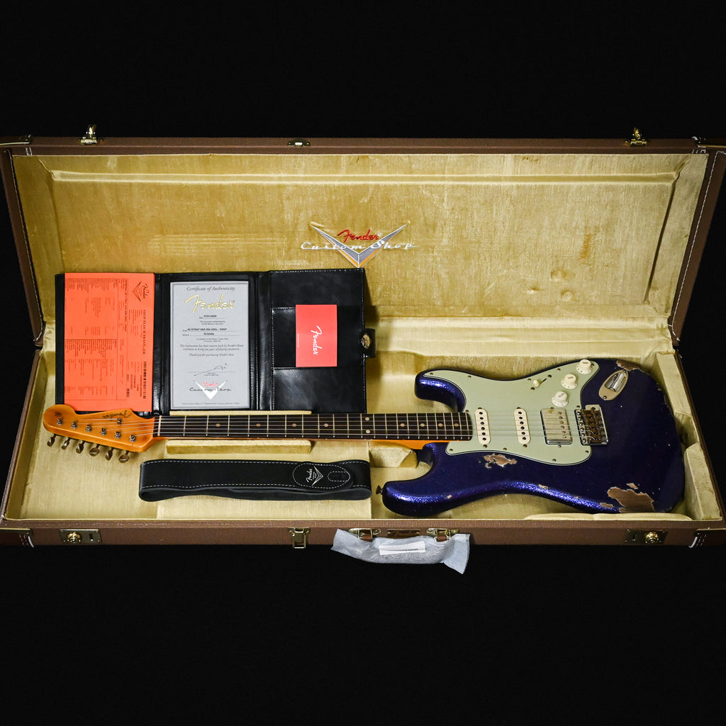 Fender Custom Shop '62 Stratocaster HSS w/ Ash Body, Heavy Relic- Purple Sparkle 2026 (R150589)