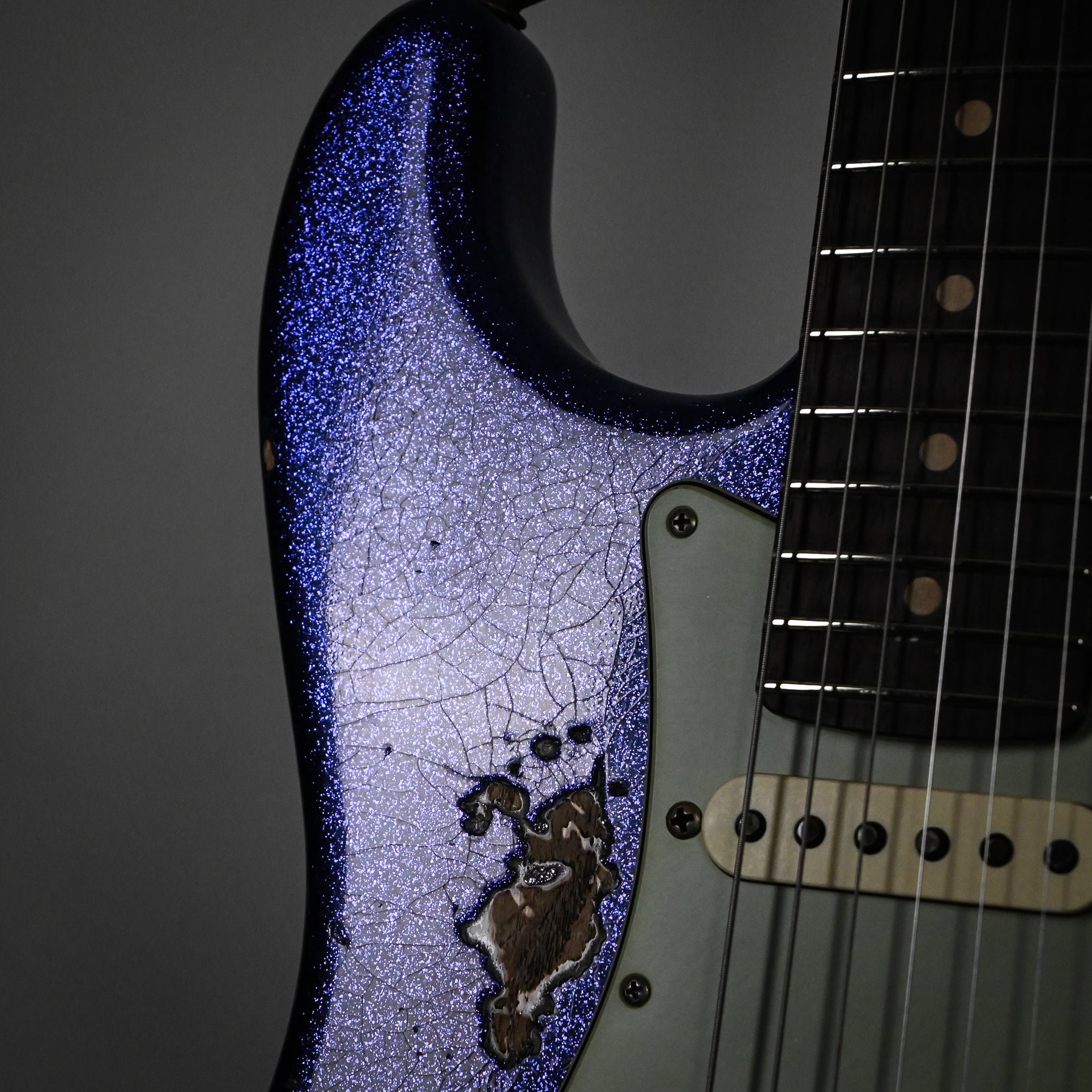 Fender Custom Shop '62 Stratocaster HSS w/ Ash Body, Heavy Relic- Purple Sparkle 2026 (R150589)