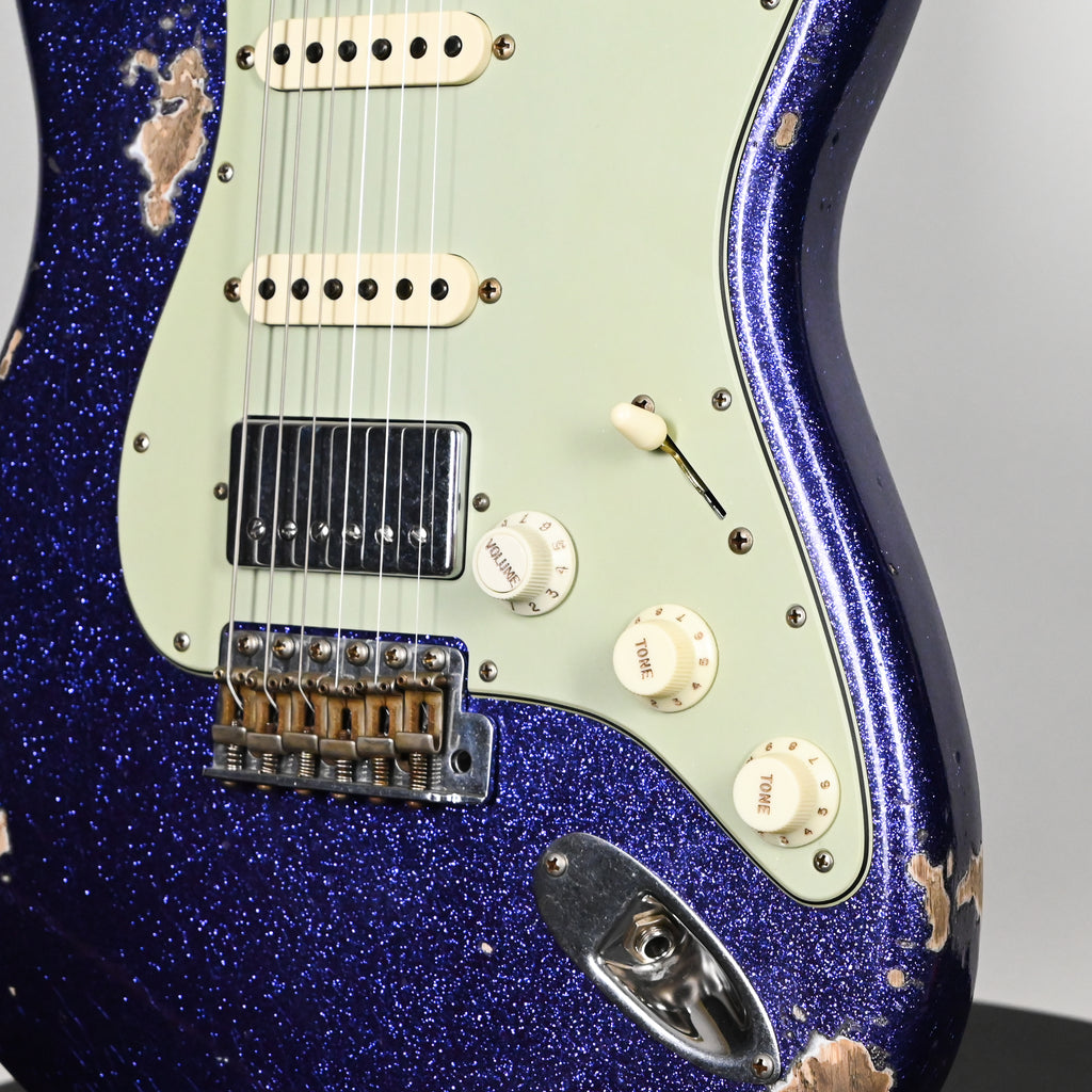 Fender Custom Shop '62 Stratocaster HSS w/ Ash Body, Heavy Relic- Purple Sparkle 2026 (R150589)