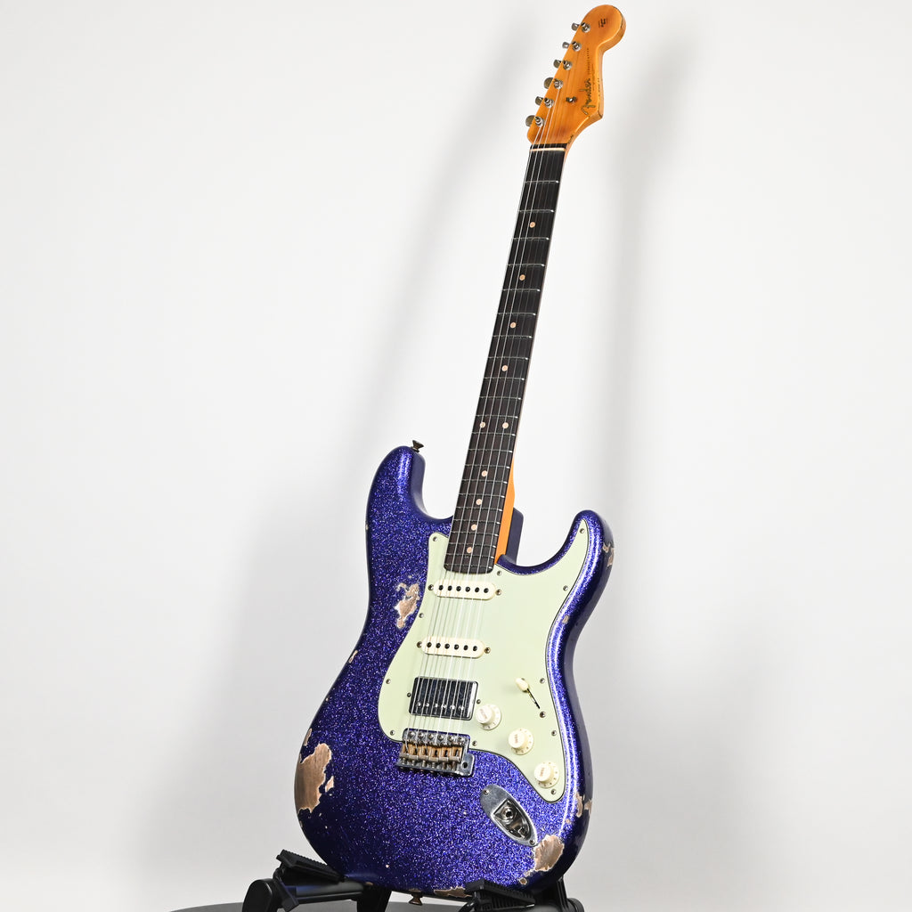 Fender Custom Shop '62 Stratocaster HSS w/ Ash Body, Heavy Relic- Purple Sparkle 2026 (R150589)