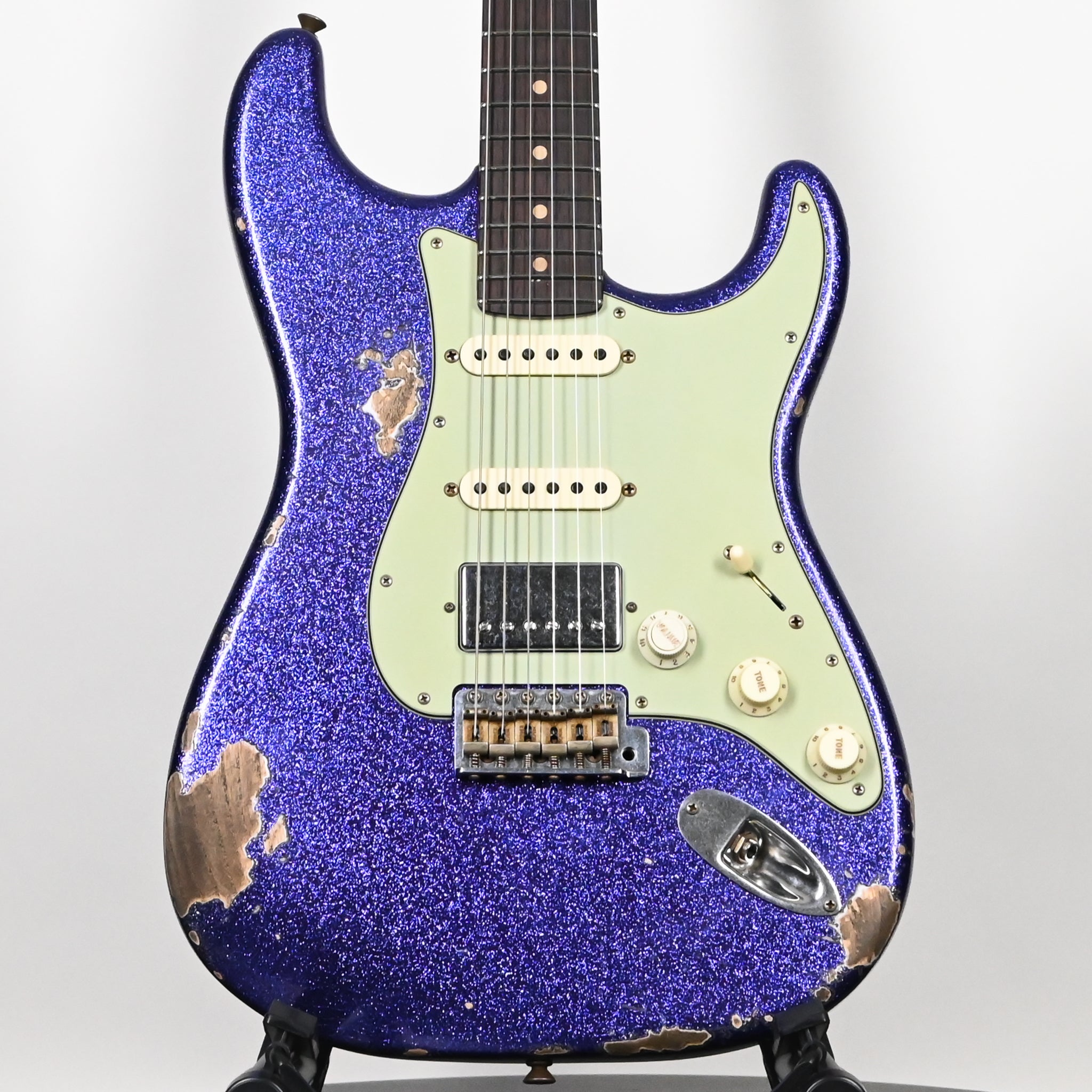 Fender Custom Shop '62 Stratocaster HSS w/ Ash Body, Heavy Relic- Purple Sparkle 2026 (R150589)