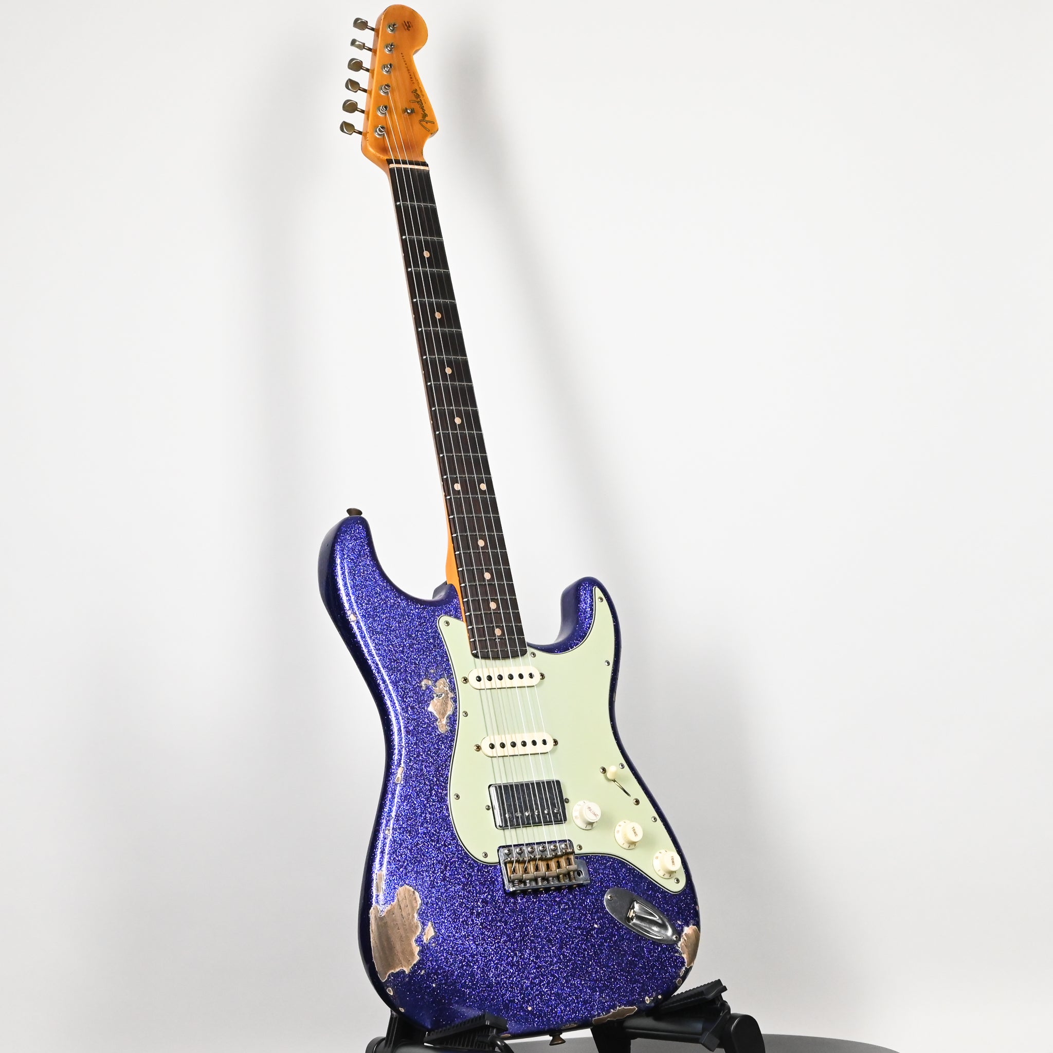 Fender Custom Shop '62 Stratocaster HSS w/ Ash Body, Heavy Relic- Purple Sparkle 2026 (R150589)