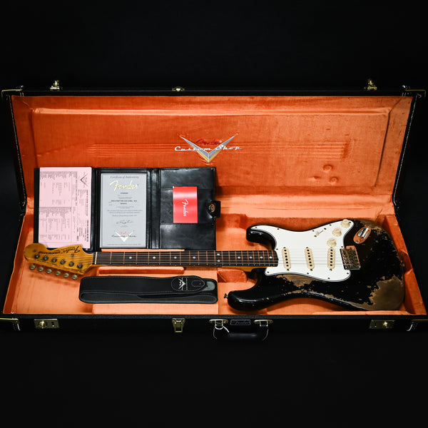 Fender Custom Shop Stratocaster Pro 2025, Super Heavy Relic- Black 2025 (XN18578)