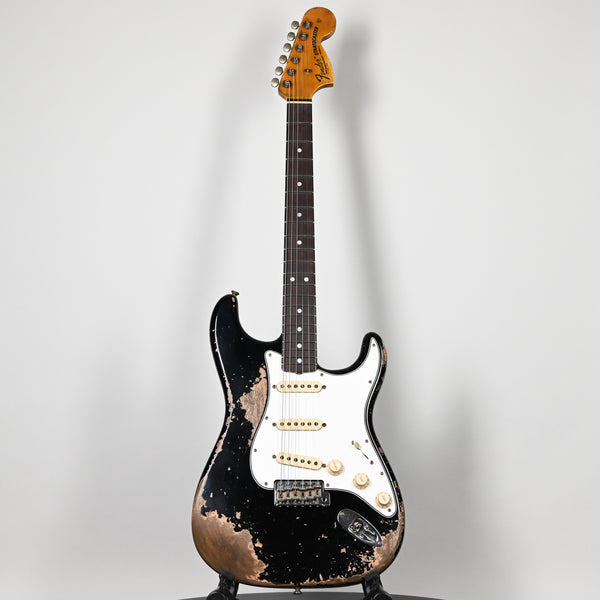 Fender Custom Shop Stratocaster Pro 2025, Super Heavy Relic- Black 2025 (XN18578)