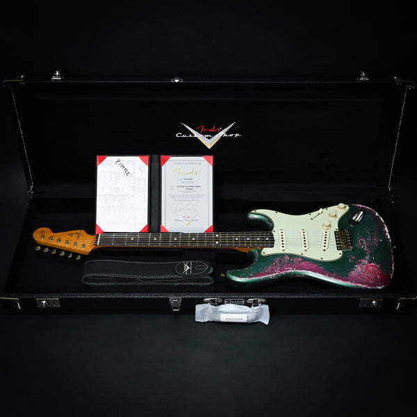 Fender Custom Shop Masterbuilt Dennis Galuszka '62 Stratocaster w/ Brazilian Rosewood Super Heavy Relic- Sherwood Metallic / Pink Paisley 2024 (R139982)